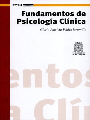 cover image of Fundamentos de Psicología Clínica